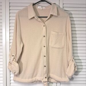 Women's ultra soft, Waffle knit top! Sz. L